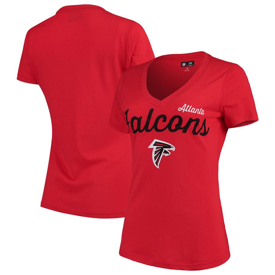 Atlanta Falcons G-III 4Her by Carl Banks Women's Post Season V-Neck T-Shirt - Red
