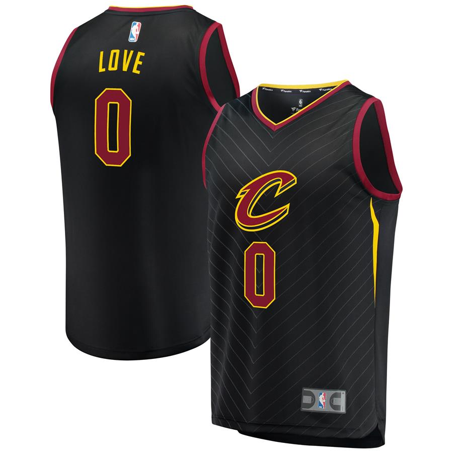 Kevin Love Cleveland Cavaliers Fanatics Branded Fast Break Replica Player Jersey Black - Statement Edition