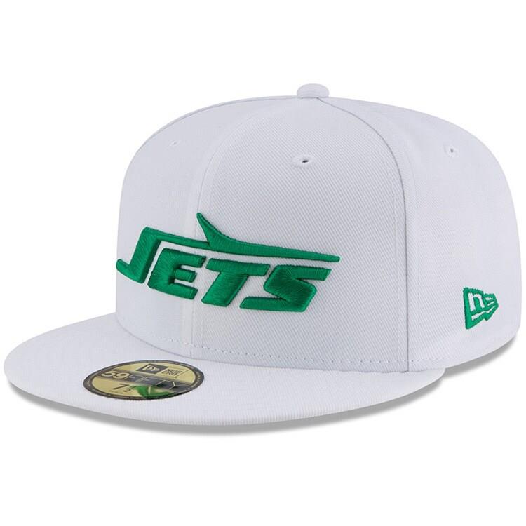 Кепка New York Jets New Era Throwback Logo Omaha 59FIFTY Fitted (белый)