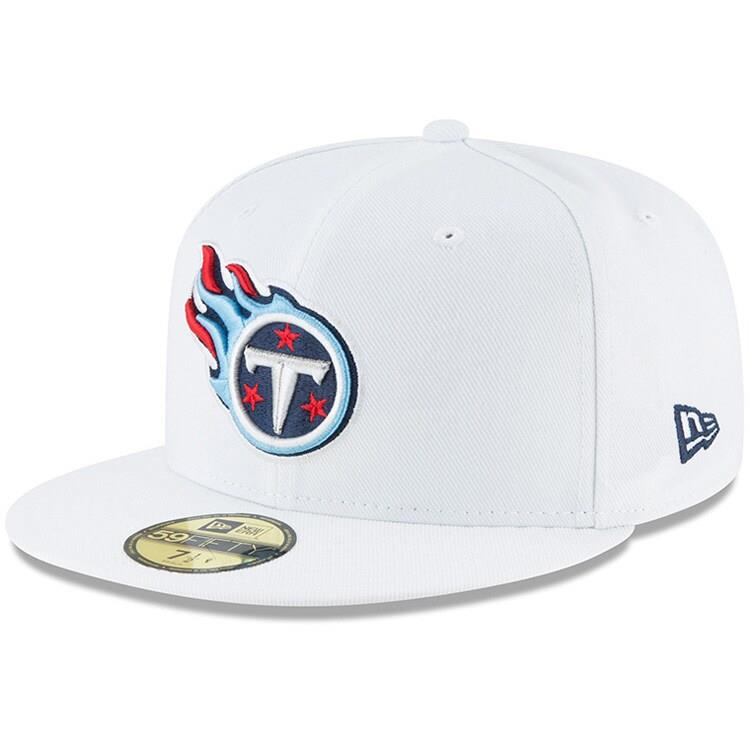 Tennessee Titans New Era Omaha 59FIFTY Fitted Hat - White