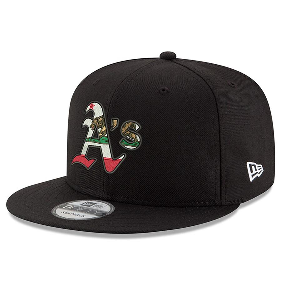 Oakland Athletics New Era Home Grown 9FIFTY Adjustable Hat - Black