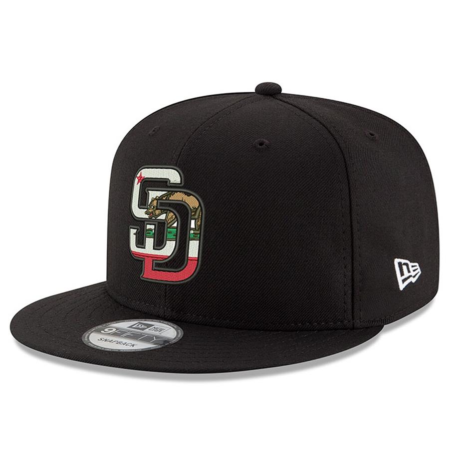 San Diego Padres New Era Home Grown 9FIFTY Adjustable Hat - Black