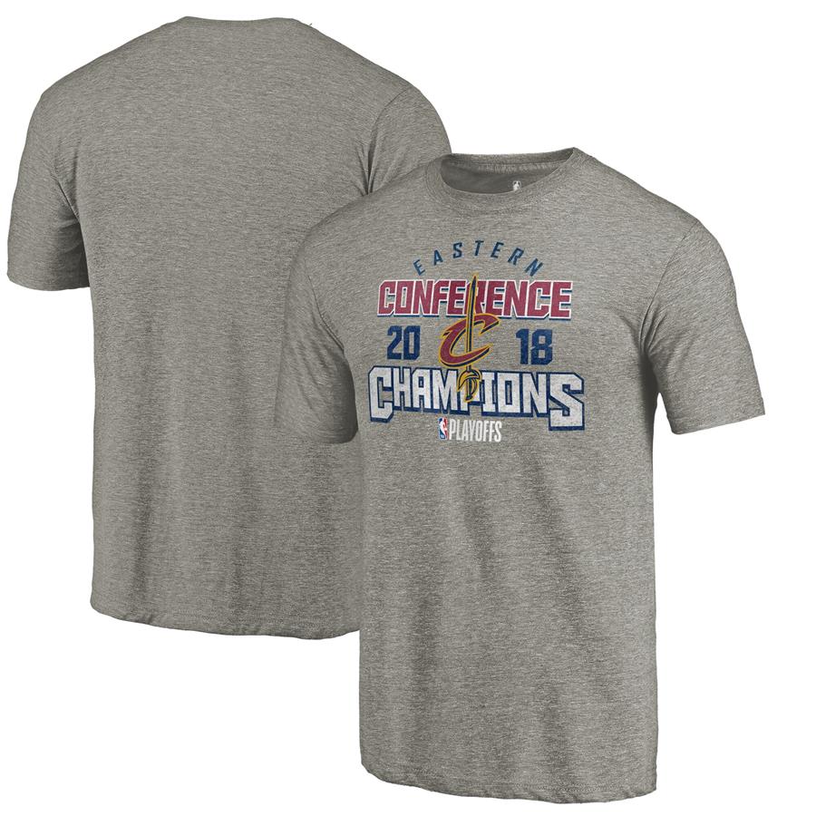 Cleveland Cavaliers Fanatics Branded 2018 NBA Finals Bound Catch and Shoot Tri-Blend T-Shirt - Gray