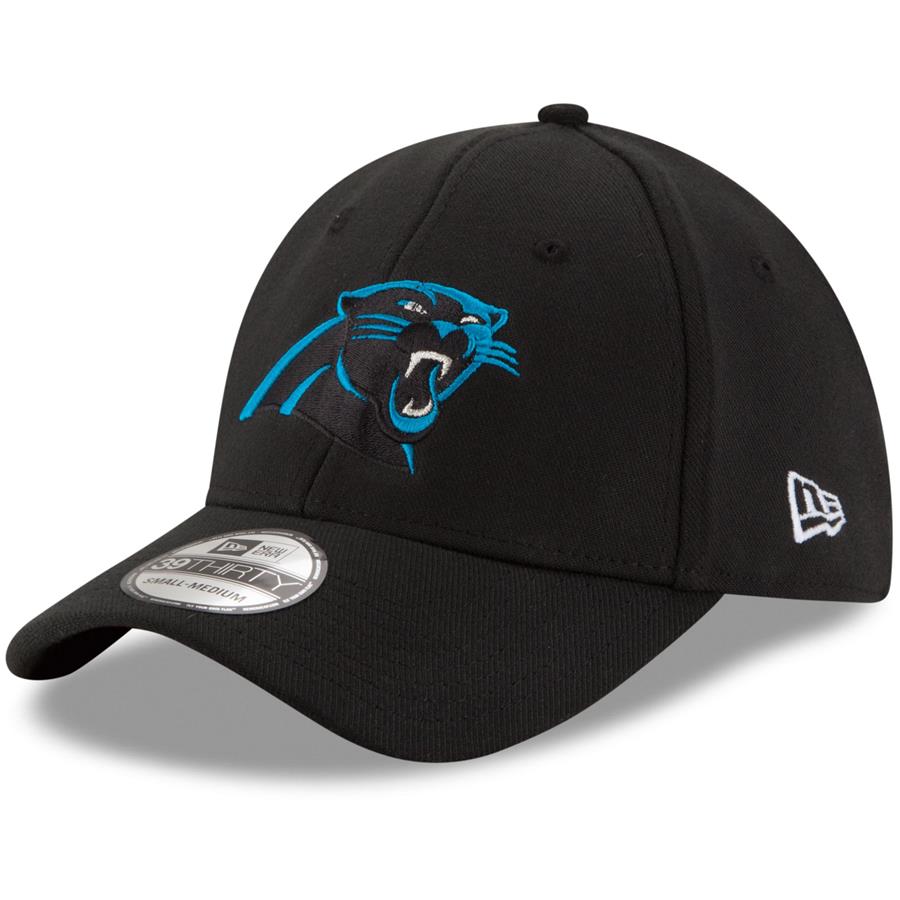 Carolina Panthers New Era 39THIRTY Flex Team Classic Hat - Black