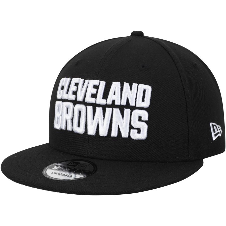 Cleveland Browns New Era B-Dub 9FIFTY Adjustable Hat - Black