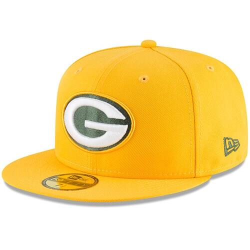 Green Bay Packers New Era Omaha 59FIFTY Hat - Gold