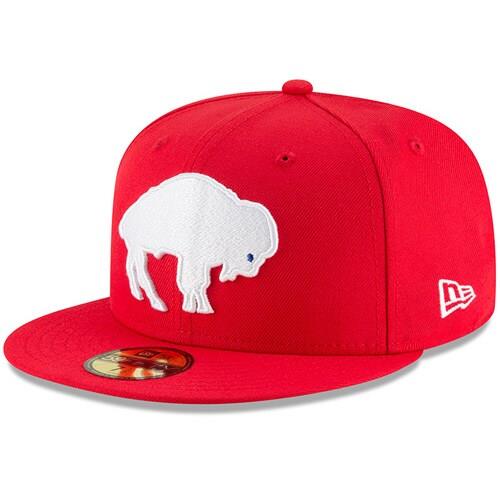 Buffalo Bills New Era Omaha Throwback 59FIFTY Fitted Hat - Red