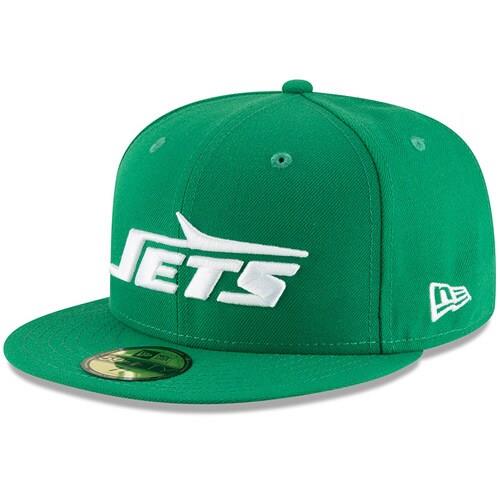New York Jets New Era Omaha Throwback 59FIFTY Fitted Hat - Green