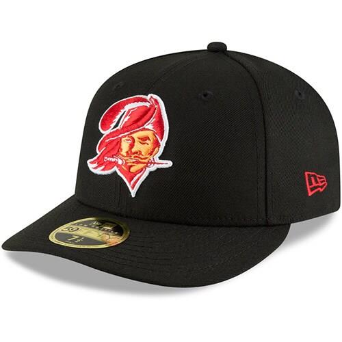 Tampa Bay Buccaneers New Era Omaha Throwback Low Profile 59FIFTY Fitted Hat - Black