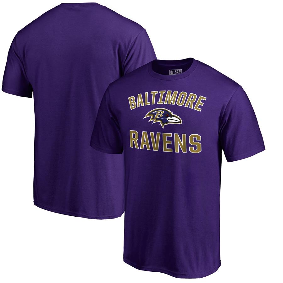 Baltimore Ravens NFL Pro Line by Fanatics Branded Victory Arch T-Shirt - Purple