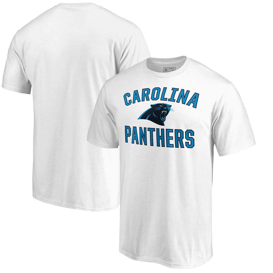 Carolina Panthers NFL Pro Line by Fanatics Branded Victory Arch T-Shirt - White