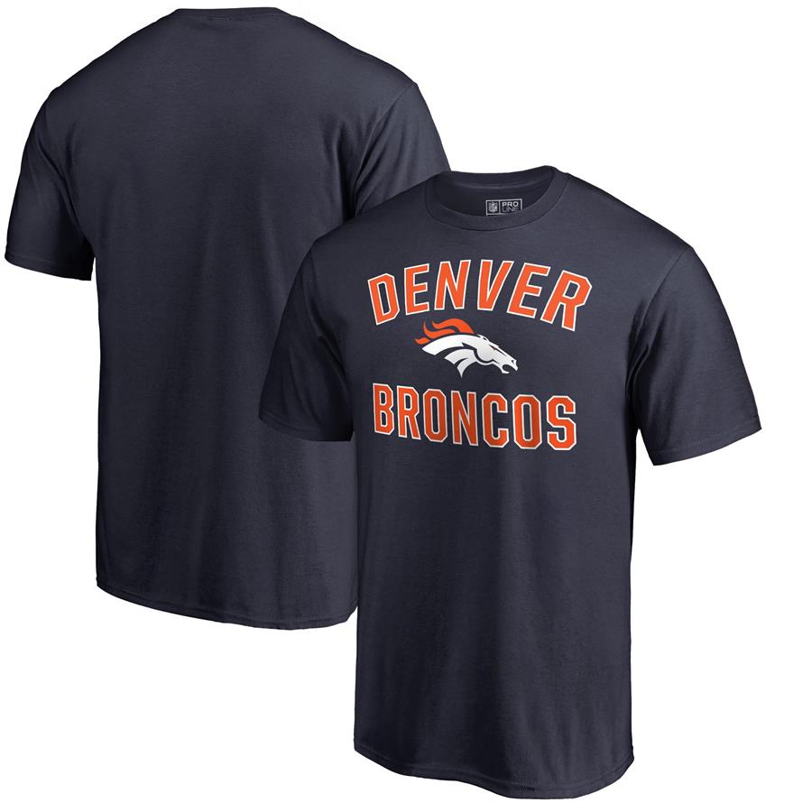 Denver Broncos NFL Pro Line by Fanatics Branded Victory Arch T-Shirt - Navy