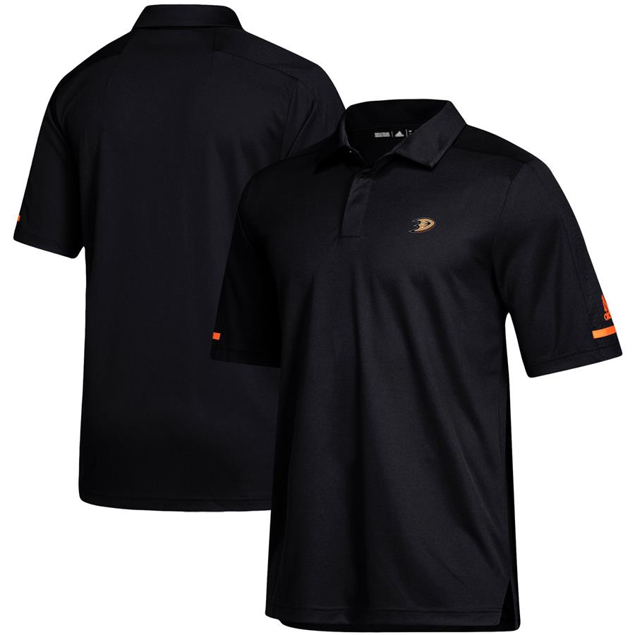 Anaheim Ducks adidas Game Day climalite Polo - Black