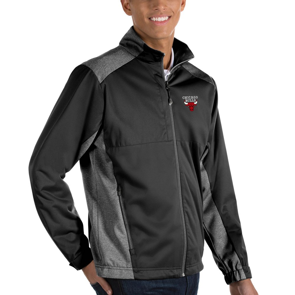 Chicago Bulls Antigua Revolve Full-Zip Jacket - Black