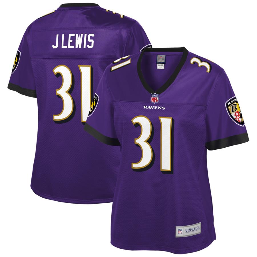 Jamal Lewis Baltimore Ravens NFL Pro Line Women's Retired Player Team Jersey - Purple