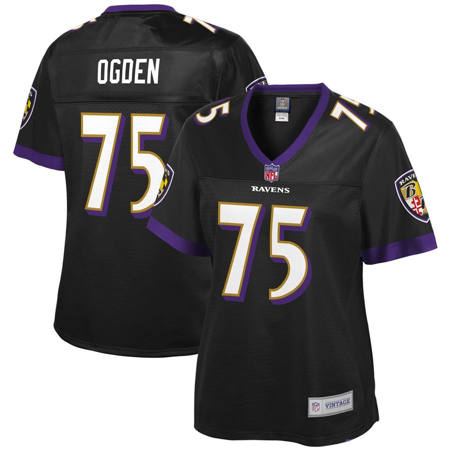 Jonathan Ogden Baltimore Ravens NFL Pro Line Women's Retired Player Jersey - Black