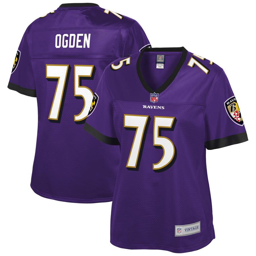Jonathan Ogden Baltimore Ravens NFL Pro Line Women's Retired Player Team Jersey - Purple