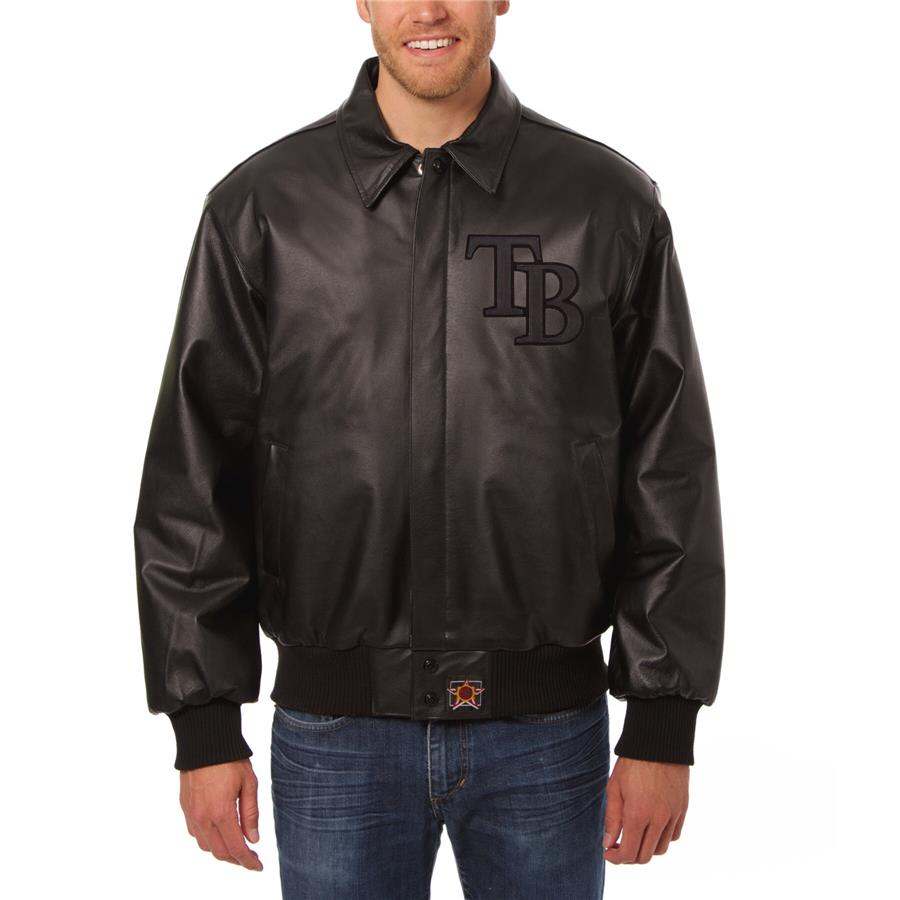 Куртка Tampa Bay Rays JH Design All-Leather (чёрный)