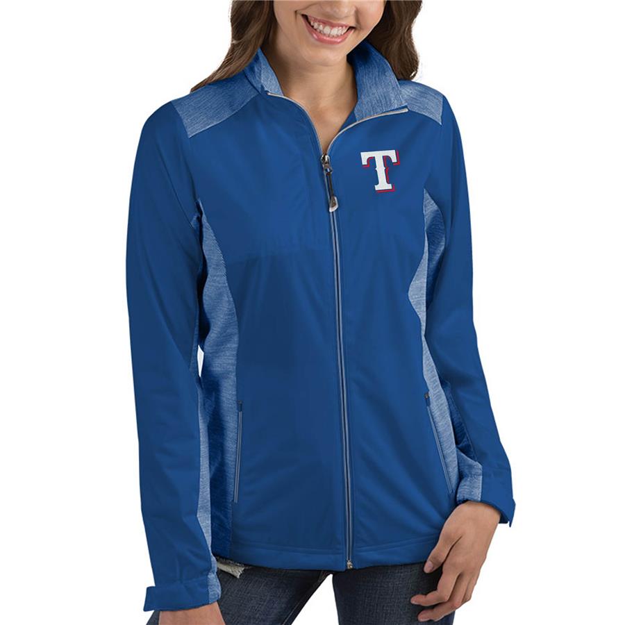 Texas Rangers Antigua Women's Revolve Full-Zip Jacket - Royal