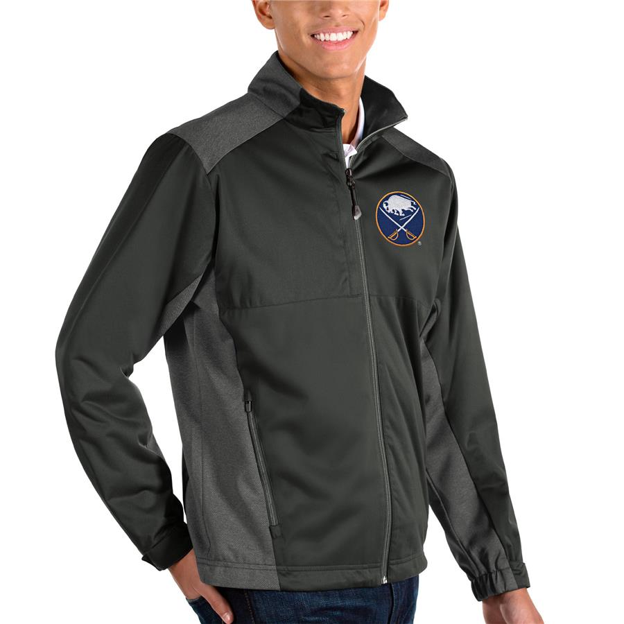 Buffalo Sabres Antigua Revolve II Full Zip Jacket - Charcoal