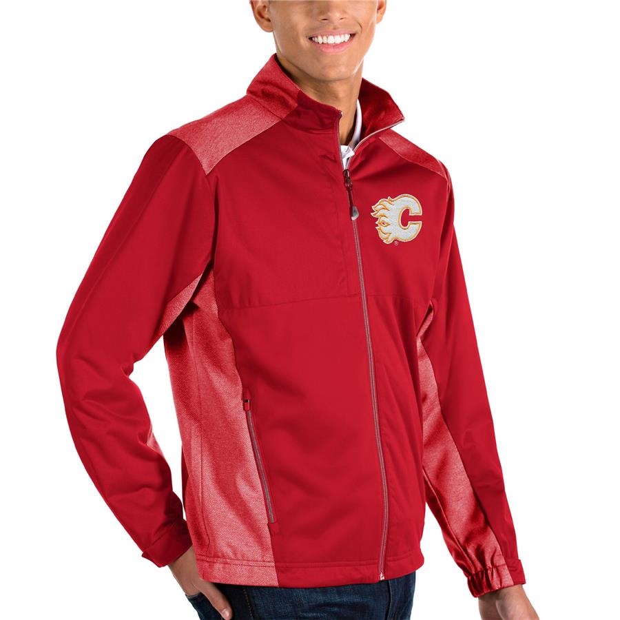 Calgary Flames Antigua Revolve II Full Zip Jacket - Red