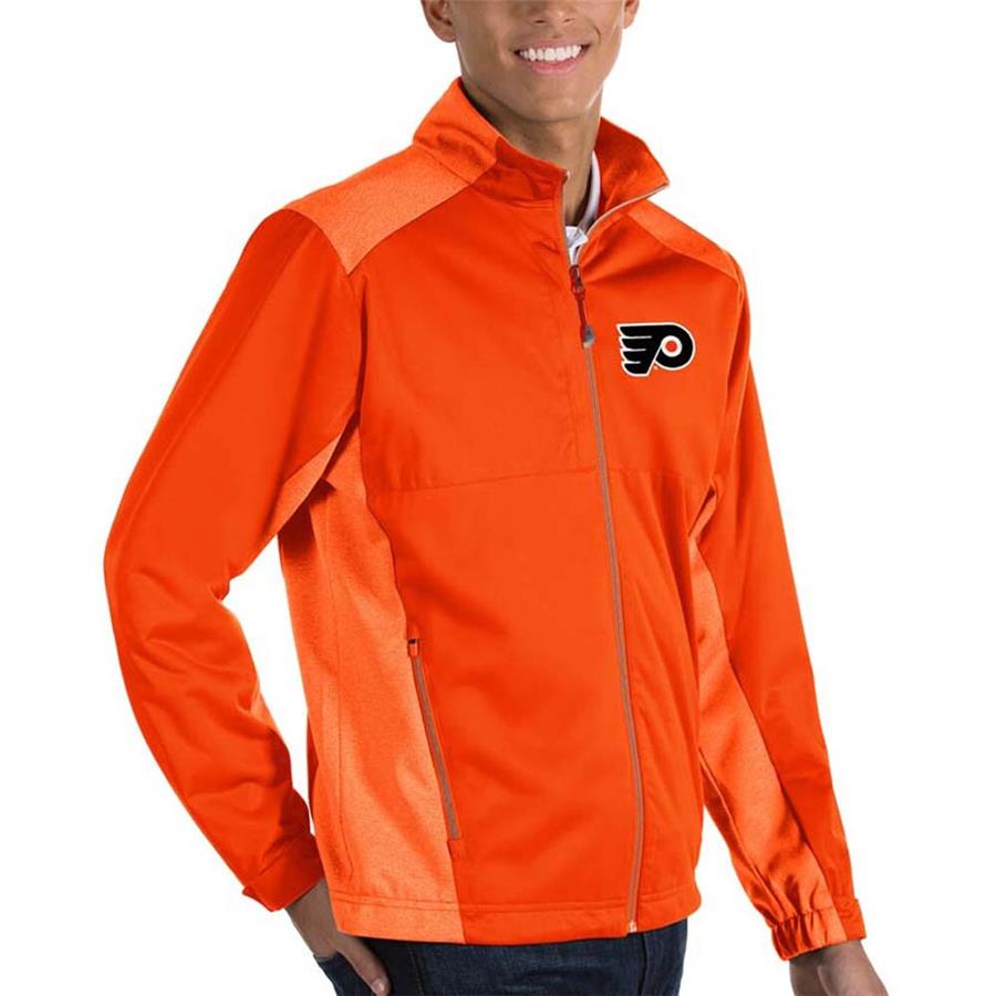 Philadelphia Flyers Antigua Revolve II Full Zip Jacket - Orange