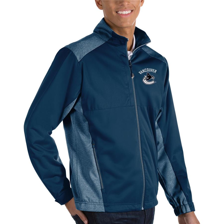 Vancouver Canucks Antigua Revolve II Full Zip Jacket - Navy
