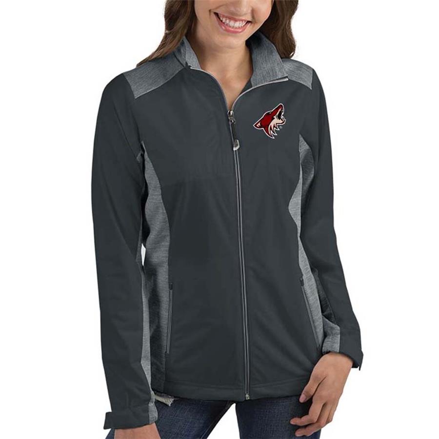 Arizona Coyotes Antigua Women's Revolve Full-Zip Jacket - Charcoal