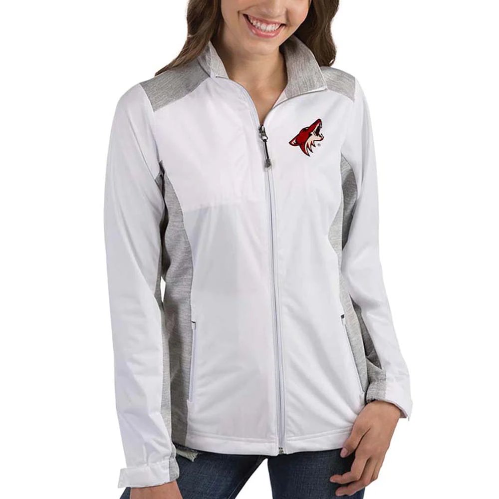 Arizona Coyotes Antigua Women's Revolve Full-Zip Jacket - White
