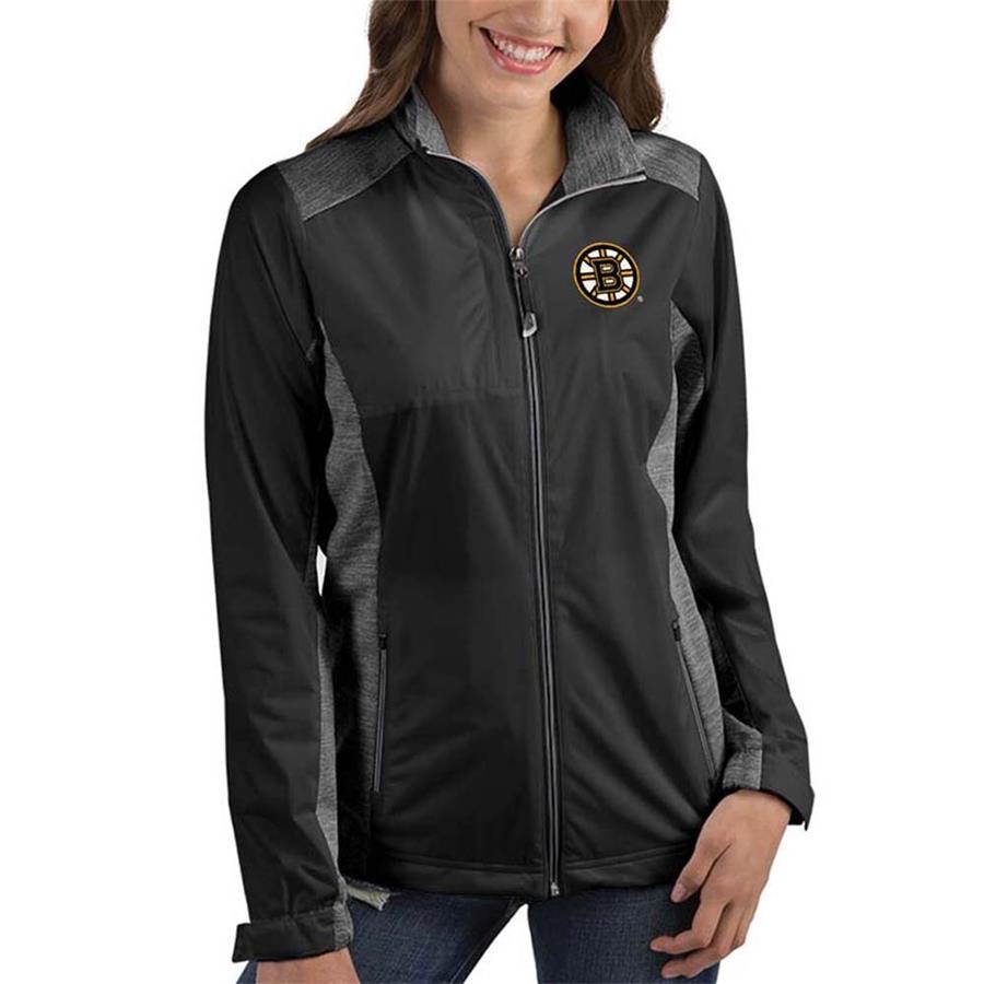 Boston Bruins Antigua Women's Revolve Full-Zip Jacket - Black
