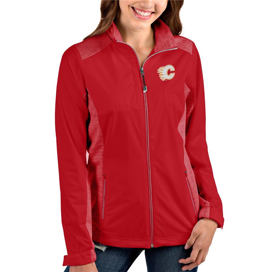 Calgary Flames Antigua Women's Revolve Full-Zip Jacket - Red