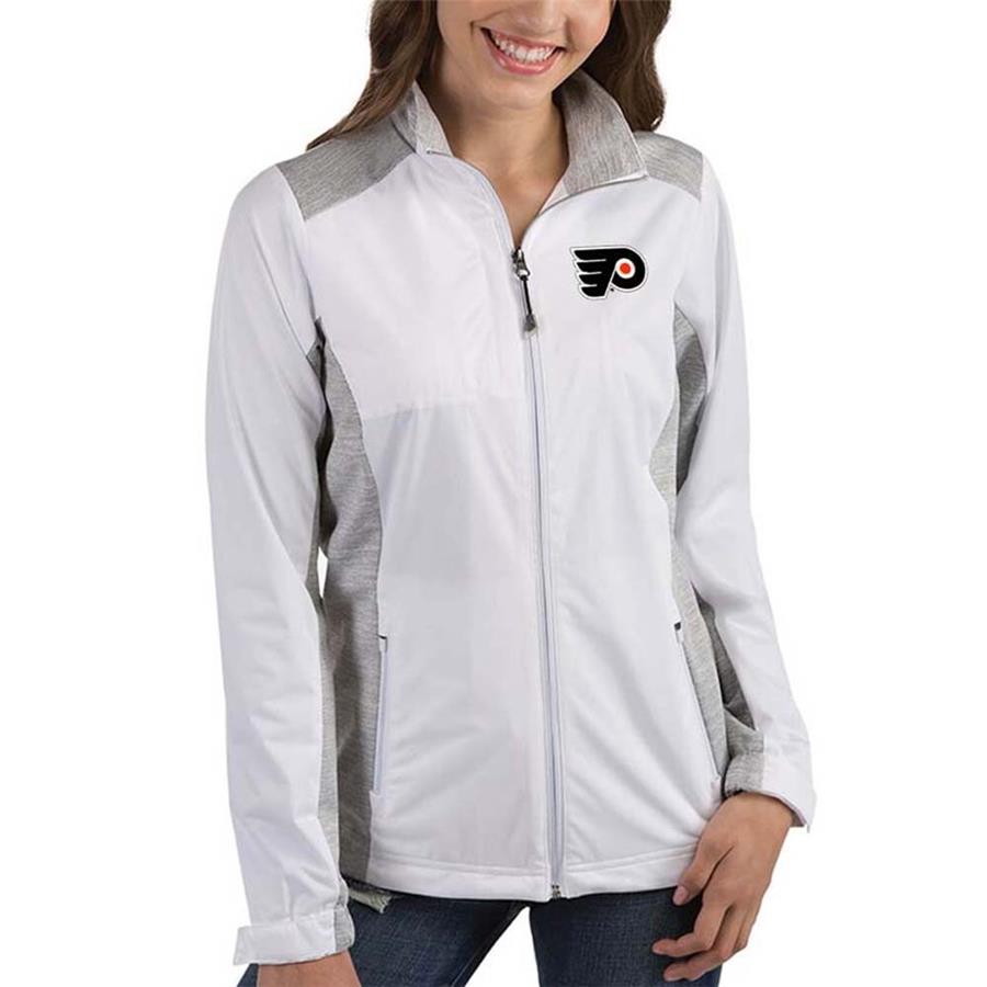 Philadelphia Flyers Antigua Women's Revolve Full-Zip Jacket - White