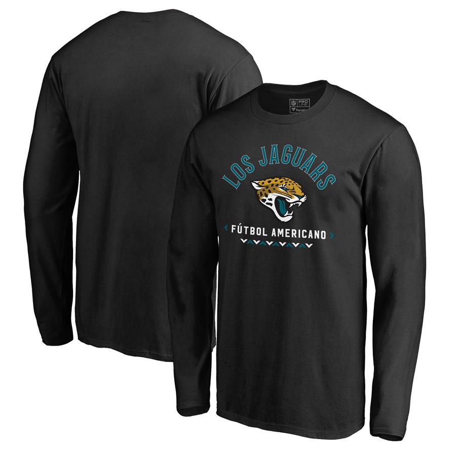 Jacksonville Jaguars NFL Pro Line by Fanatics Branded Futbol Americano Long Sleeve T-Shirt - Black