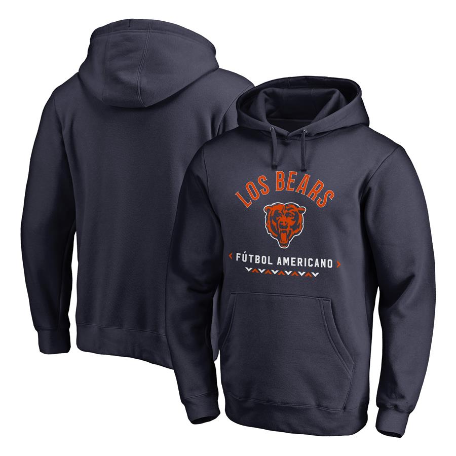 Chicago Bears NFL Pro Line by Fanatics Branded Futbol Americano Pullover Hoodie - Navy
