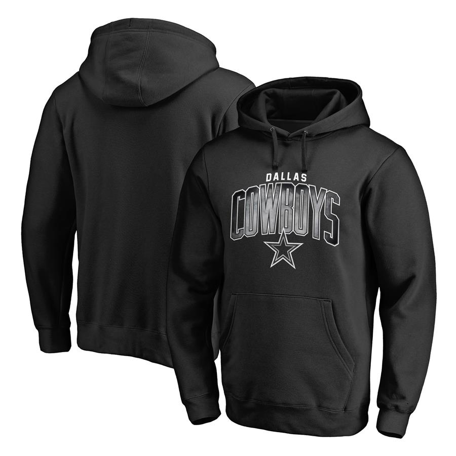 Dallas Cowboys Fanatics Branded Arch Smoke Pullover Hoodie - Black
