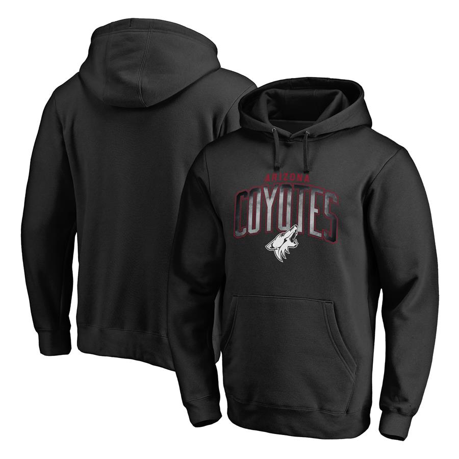 Arizona Coyotes Fanatics Branded Arch Smoke Pullover Hoodie - Black