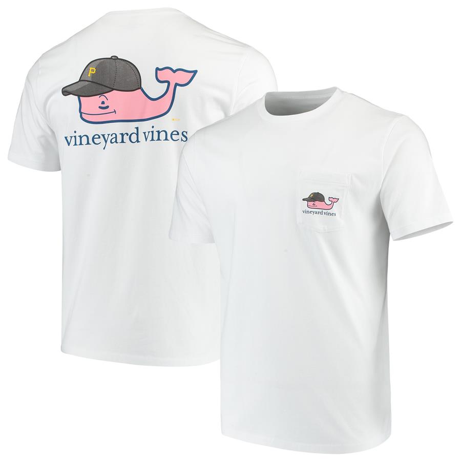 Pittsburgh Pirates Vineyard Vines Baseball Cap T-Shirt - White