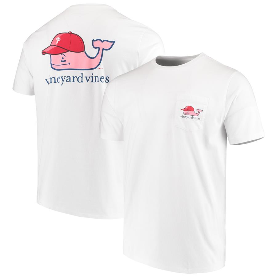 Philadelphia Phillies Vineyard Vines Baseball Cap T-Shirt - White