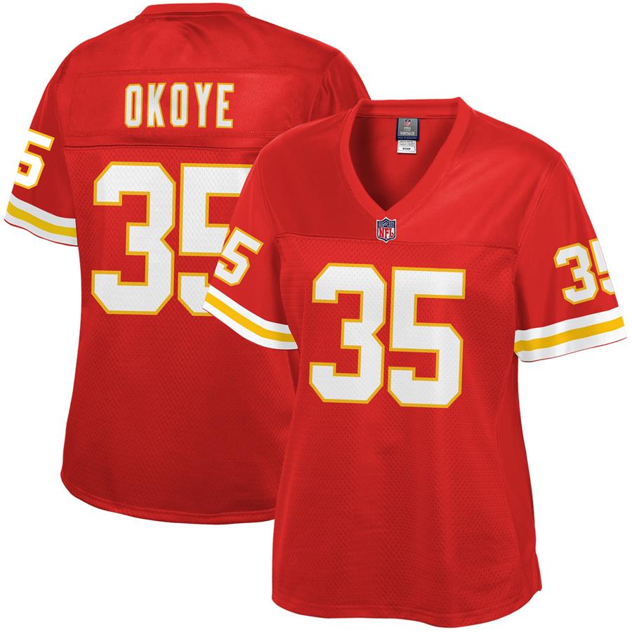 Christian Okoye Kansas City Chiefs NFL Pro Line Women's Retired Player Jersey - Red