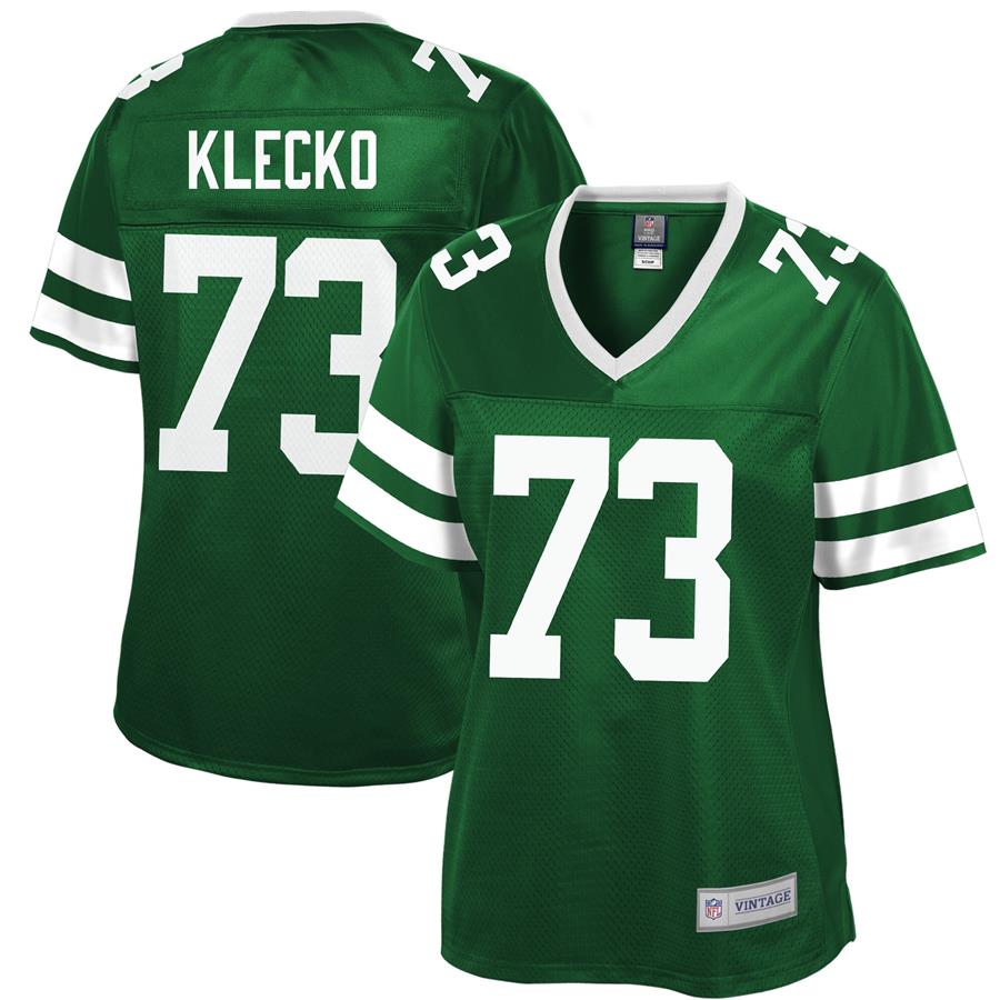 Joe Klecko New York Jets NFL Pro Line Women's Retired Player Jersey - Green