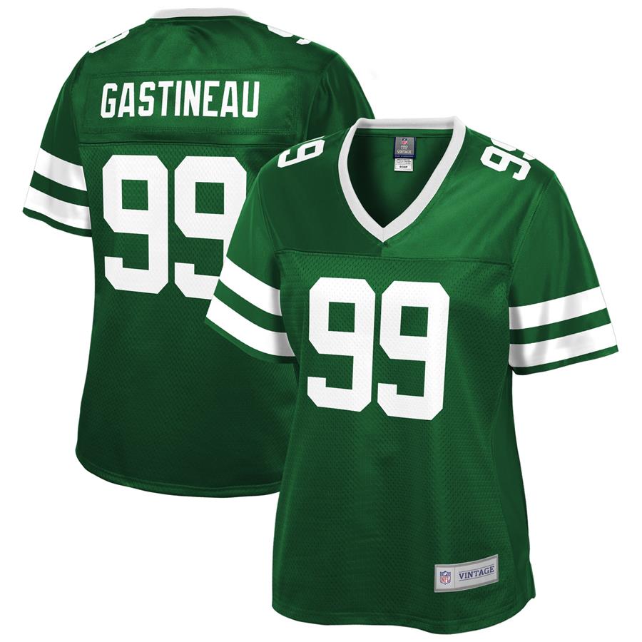 Mark Gastineau New York Jets NFL Pro Line Women's Retired Player Jersey - Green