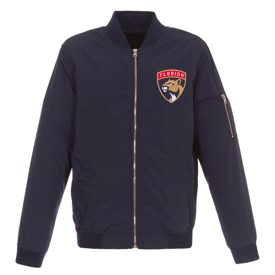 Бомбер Florida Panthers JH Design Lightweight Nylon (тёмно-синий)