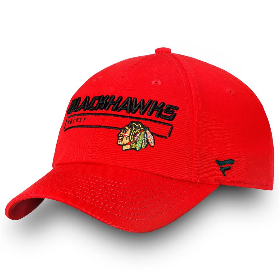 Chicago Blackhawks Fanatics Branded Authentic Pro Rinkside Fundamental Adjustable Hat - Red