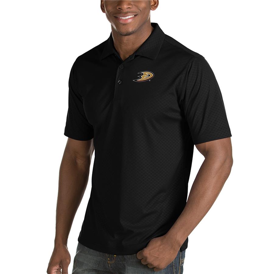 Anaheim Ducks Antigua Inspire Desert Dry Polo - Black