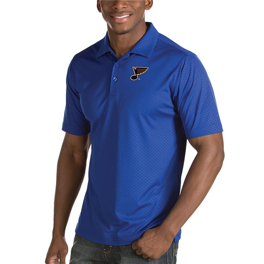 St. Louis Blues Antigua Inspire Desert Dry Polo - Royal