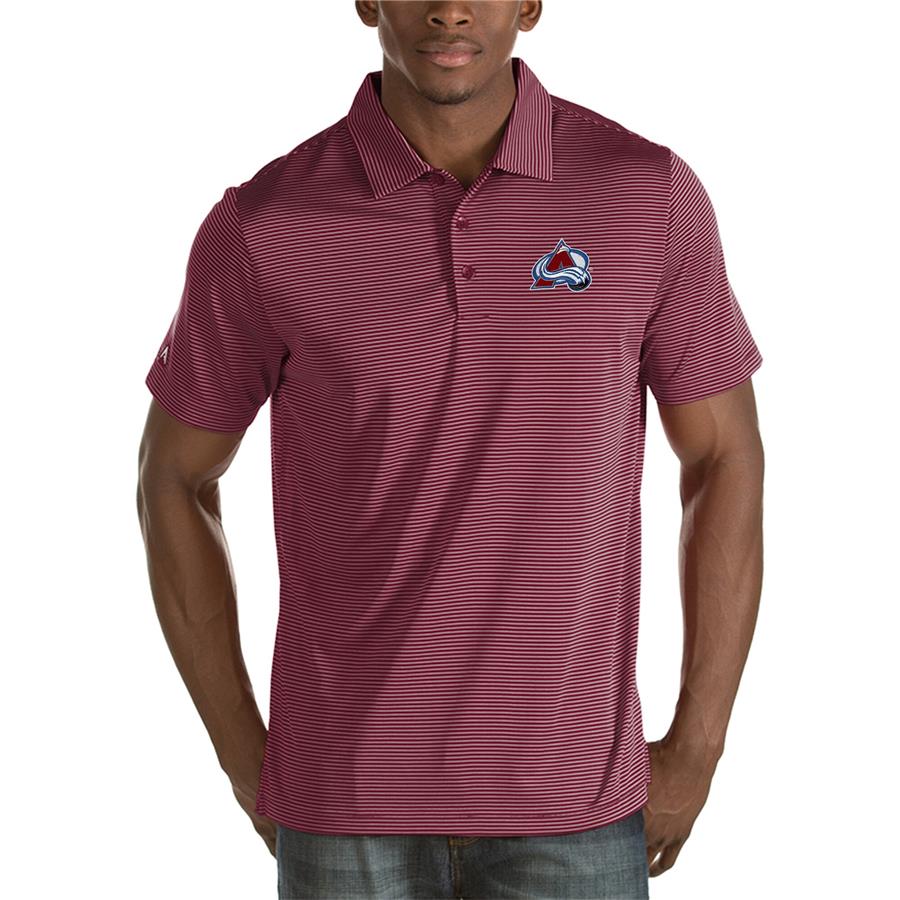 Colorado Avalanche Antigua Quest Desert Dry Polo - Burgundy