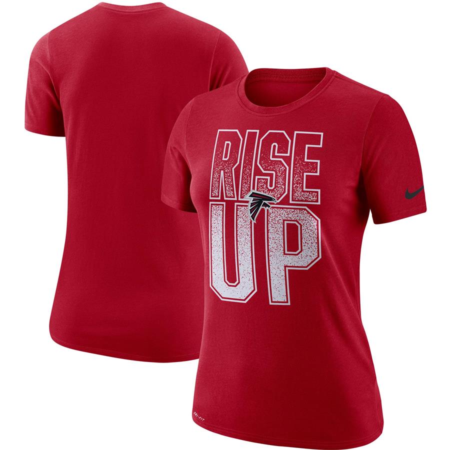 Atlanta Falcons Nike Women's Local Verbiage Performance T-Shirt - Red