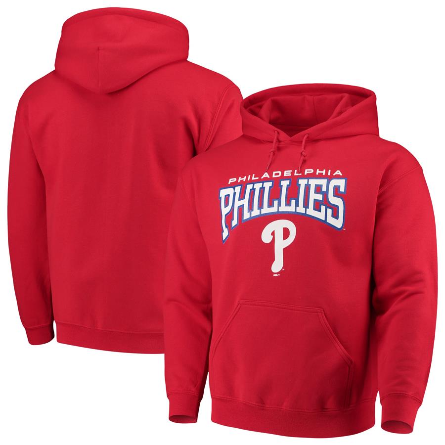 Philadelphia Phillies Stitches Team Pullover Hoodie - Red