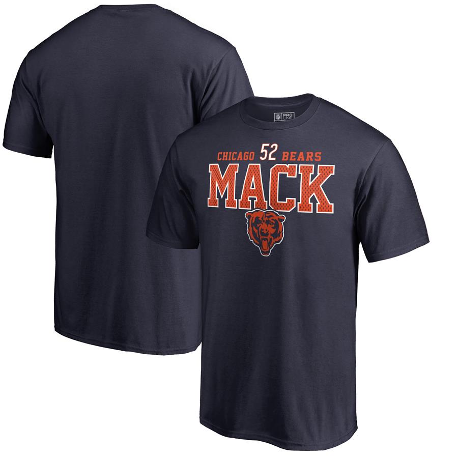 Khalil Mack Chicago Bears NFL Pro Line by Fanatics Branded Hometown Collection Player T-Shirt - Navy