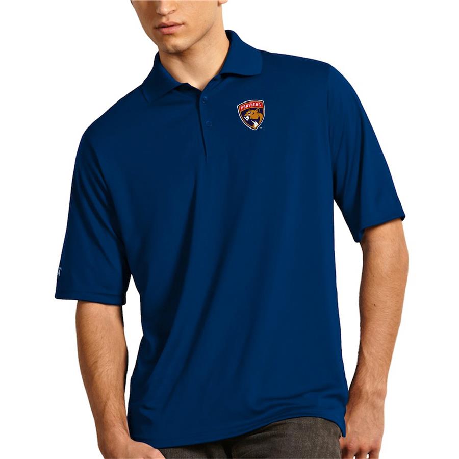 Florida Panthers Antigua Exceed Desert Dry Xtra-Lite Polo - Navy